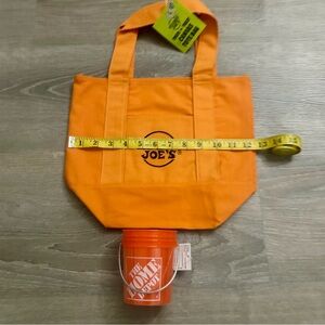 Limited Edition Combo Trader Joe's Mini Orange Bag and mini Home Depot bucket
